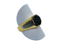 Anello Gioie Gobbo Uomo Anello Uomo in Oro Diamante 0.48 Ct ANOGB108BN048 - ANOGB108BN048